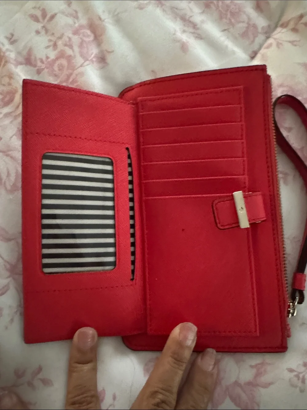 Kate Spade Red Wristlet Clutch Wallet - Stylish Women's Bag
